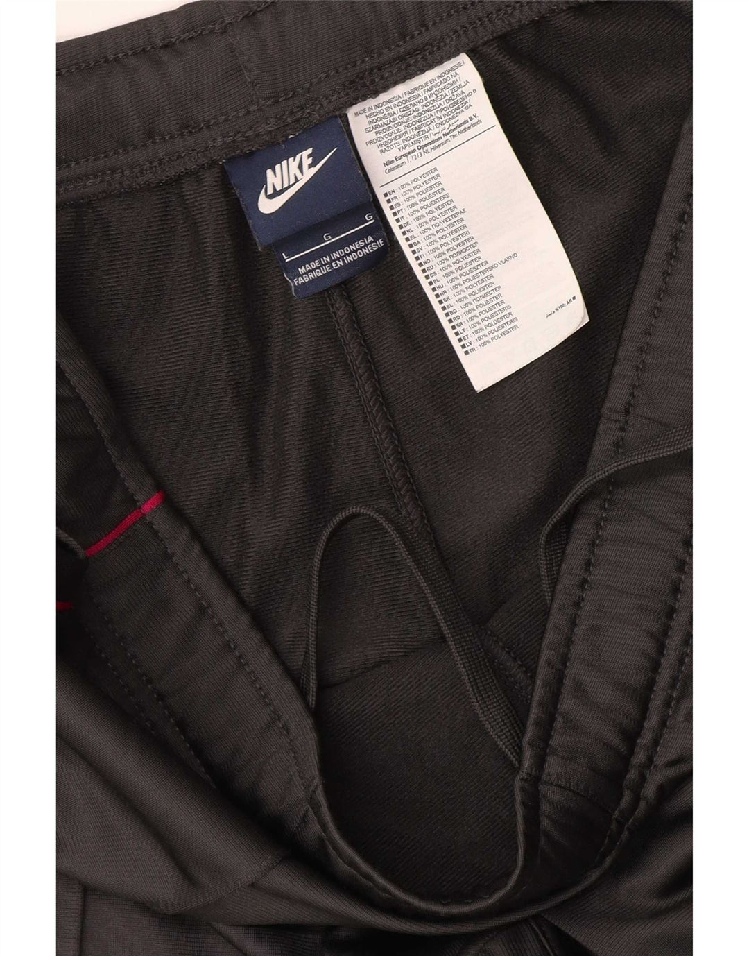Nike Womens Tracksuit Trousers UK 16 Large Grey Polyester