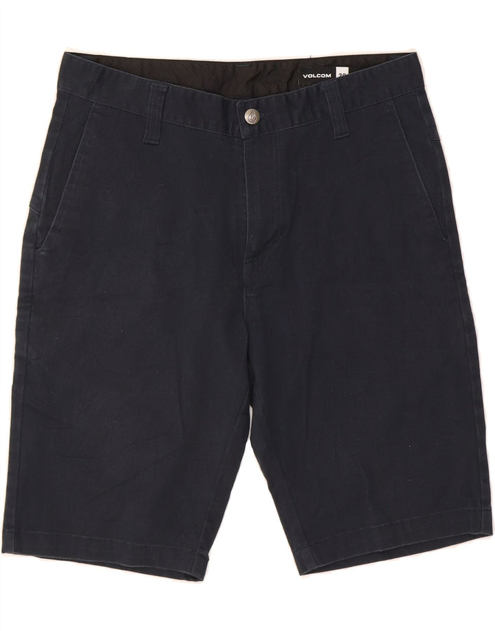 VOLCOM Mens Chino Shorts W29 Small Navy Blue Cotton Vintage Volcom and Second-Hand Volcom from Messina Hembry 