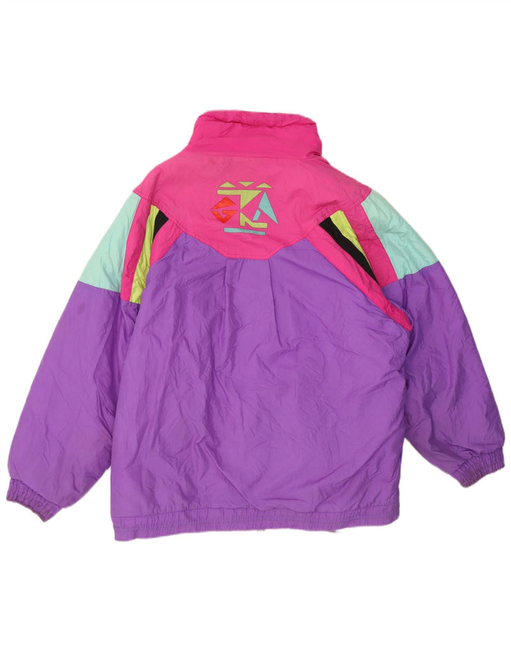Rodeo Womens Oversized Ski Jacket EU 42 Large Multicoloured Colourblock