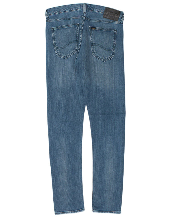LEE Womens Luke Slim Jeans W30 L29 Blue Cotton