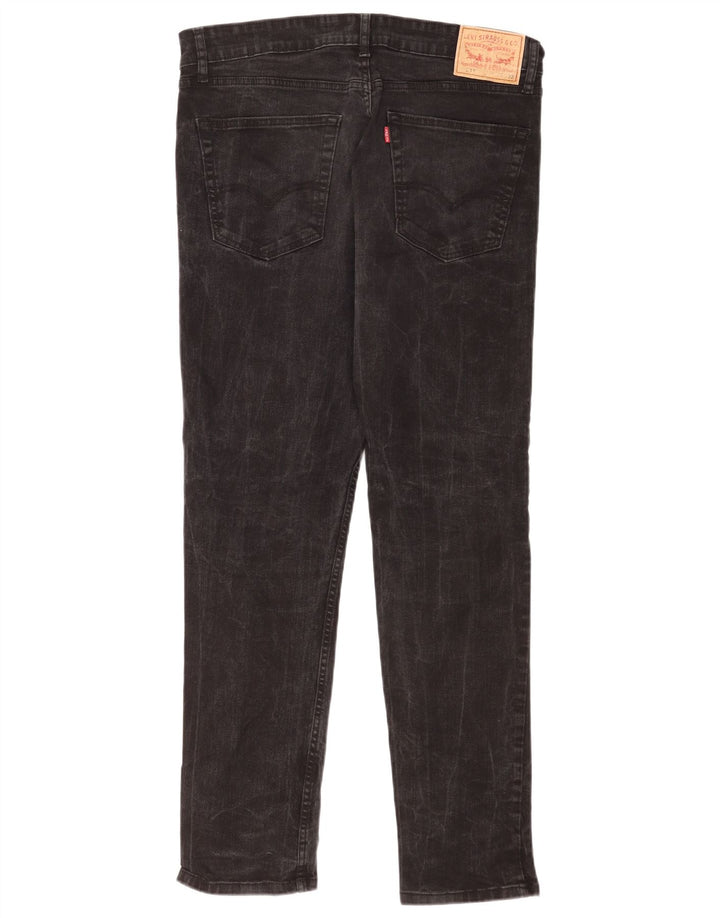 Levi's Mens 511 Slim Jeans W34 L32 Black Cotton