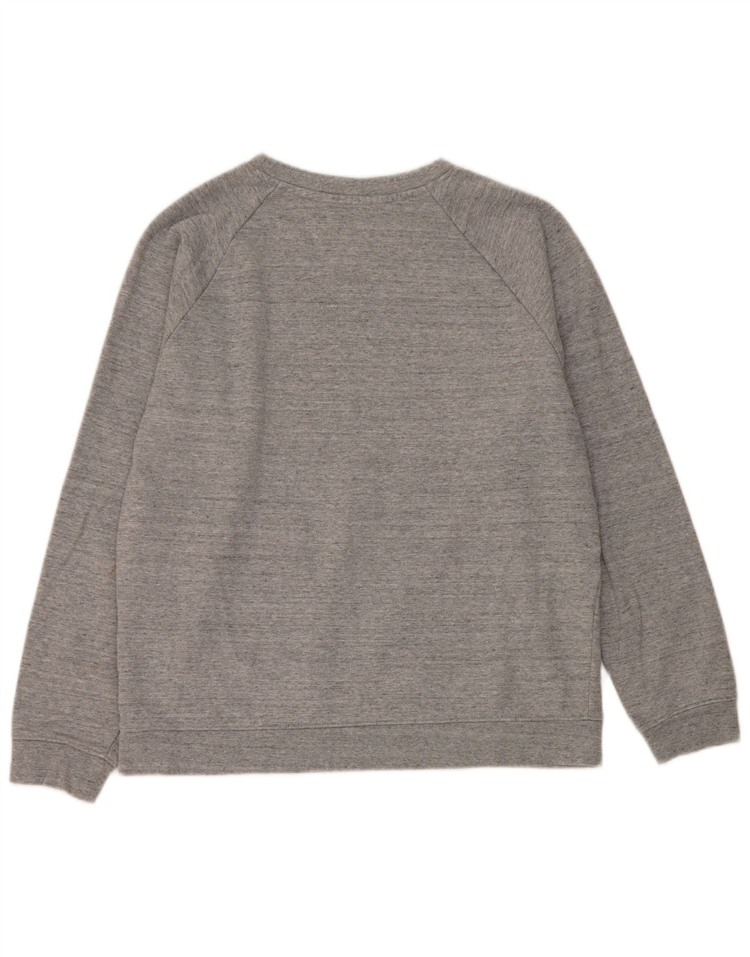 Levi's Womens Sweatshirt Jumper UK 14 Medium Grey Flecked Cotton