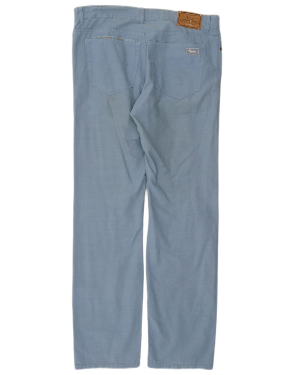 Harmont & Blaine Mens Straight Casual Trousers IT 56 3XL W36 L33 Blue