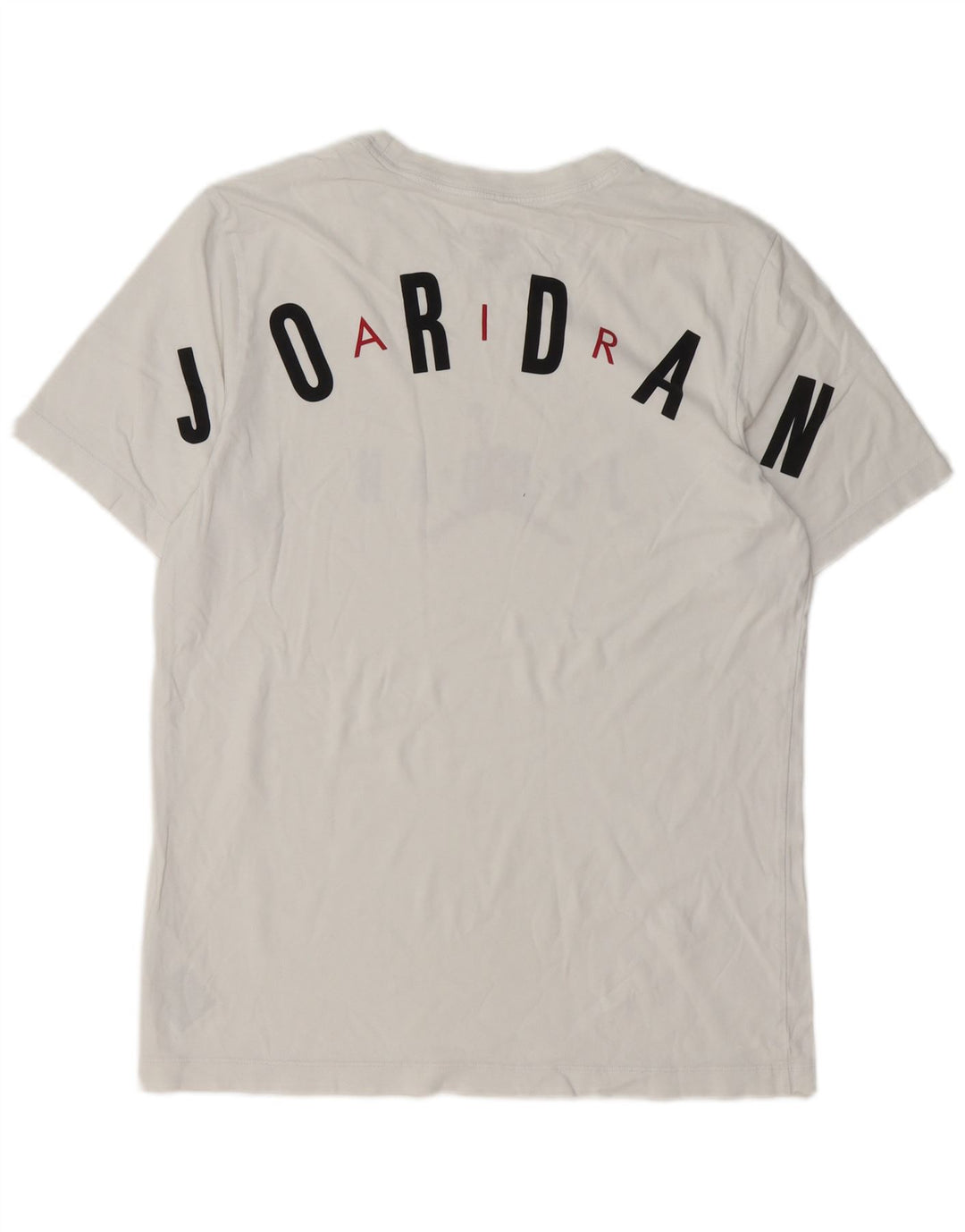 JORDAN Mens Graphic T-Shirt Top Medium White Cotton