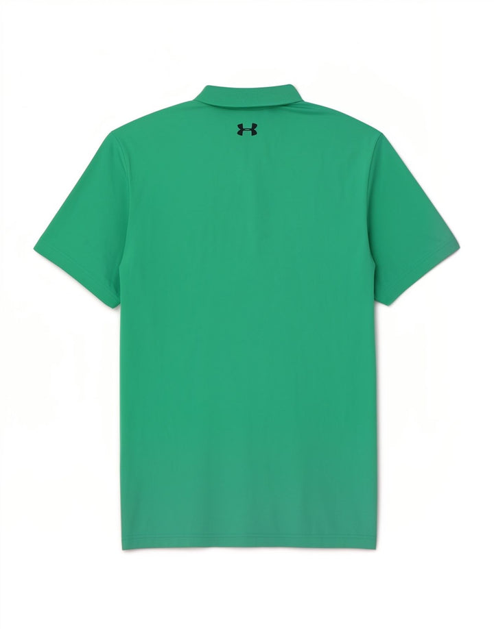 Under Armour Mens Polo Shirt Medium Green Polyester