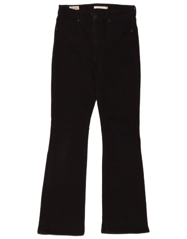 LEVI'S Womens High Rise Bootcut Jeans W29 L30 Black Cotton