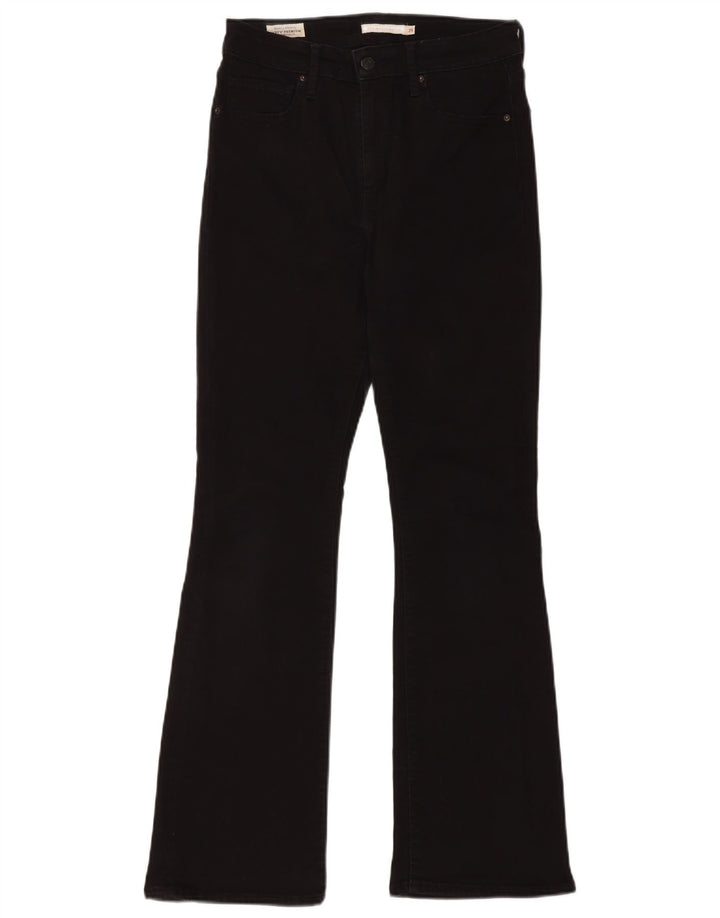 LEVI'S Womens High Rise Bootcut Jeans W29 L30 Black Cotton