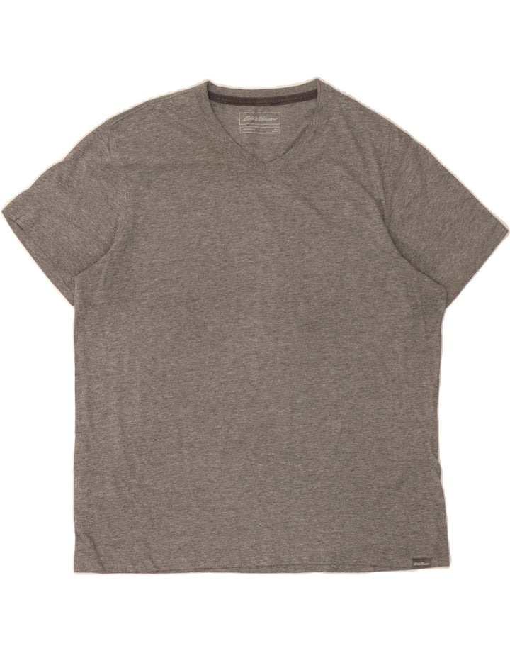 EDDIE BAUER Mens T-Shirt Top Large Grey Cotton Vintage Eddie Bauer and Second-Hand Eddie Bauer from Messina Hembry 
