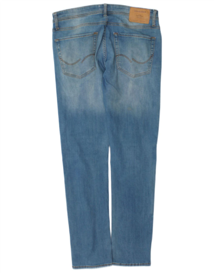 Jack & Jones Mens Slim Jeans W32 L32 Blue Cotton