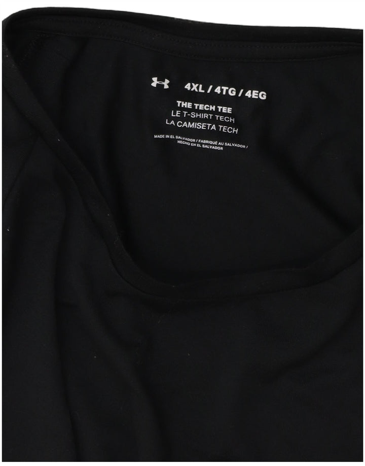 UNDER ARMOUR Mens T-Shirt Top 4XL Black