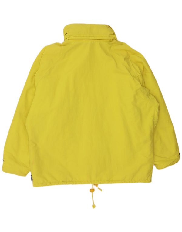 SERGIO TACCHINI Mens Graphic Hooded Ski Jacket IT 54 2XL Yellow Cotton