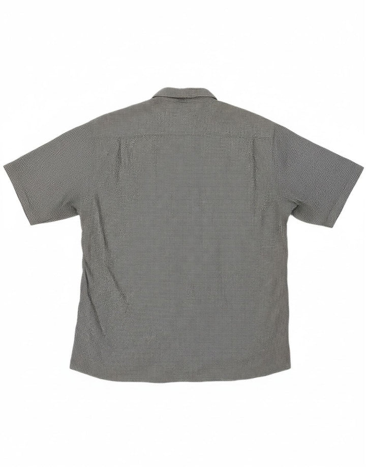 CASSERA Mens Weekend Shirt Size 40 15 3/4 Medium Black Geometric
