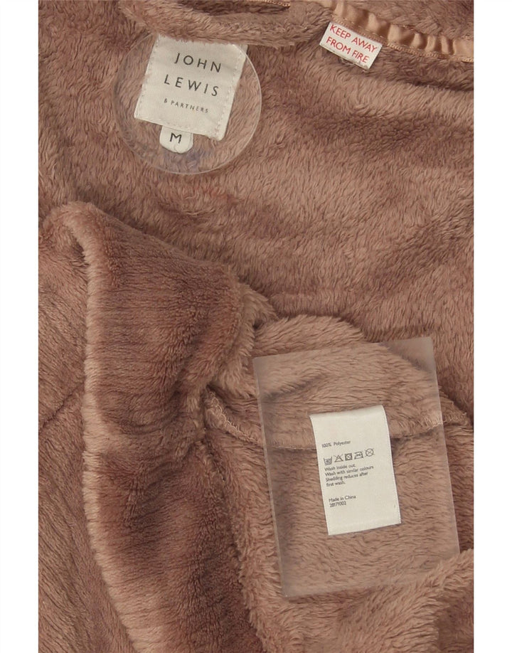 JOHN LEWIS Womens Fleece Robe Dress UK 14 Medium Beige Polyester Vintage John Lewis and Second-Hand John Lewis from Messina Hembry 