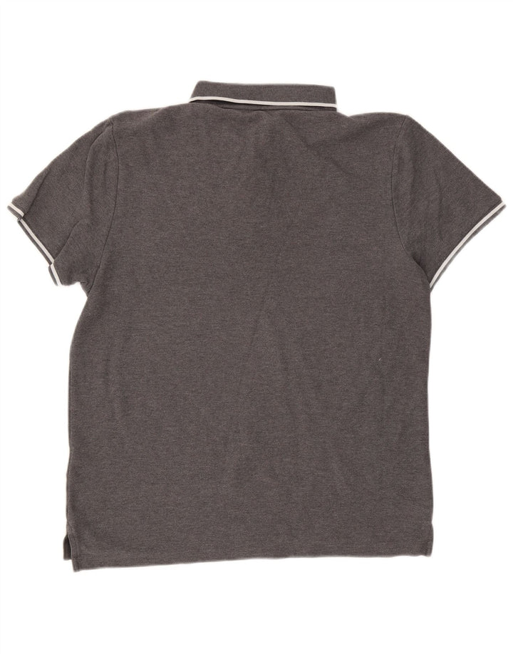 Nike Mens Polo Shirt Large Grey Cotton