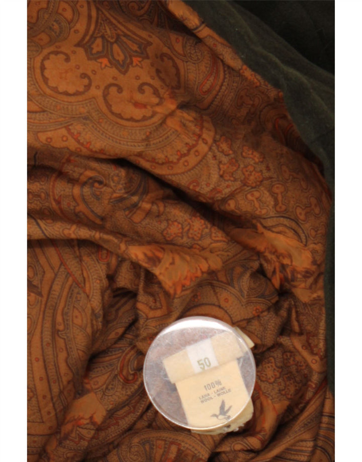 Brooksfield Mens Overcoat IT 50 Large Khaki Wool