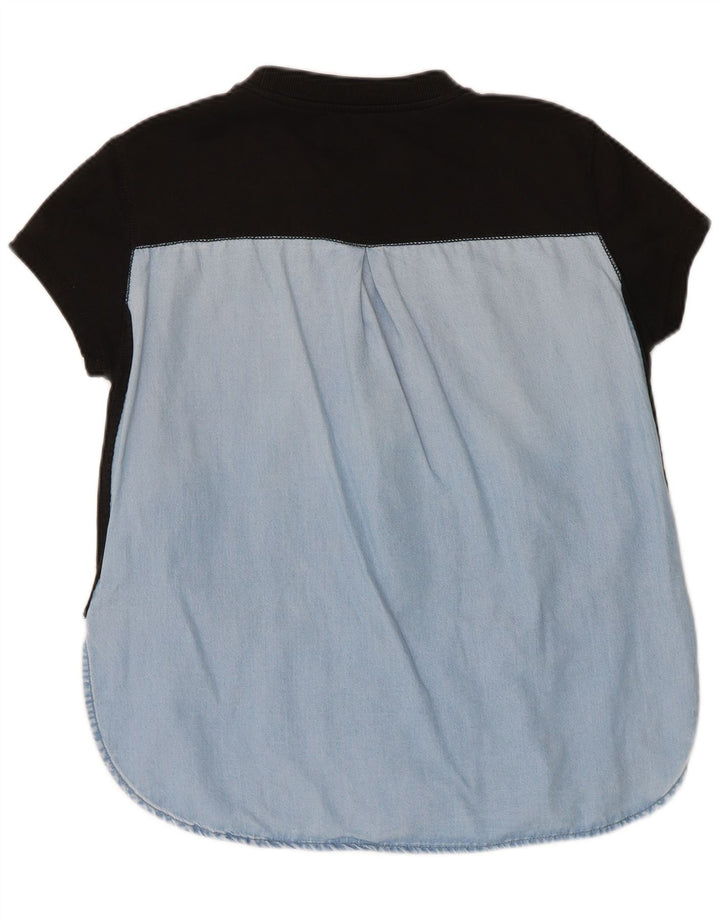 DIESEL Womens Sweatshirt Jumper UK 14 Medium Black Colourblock