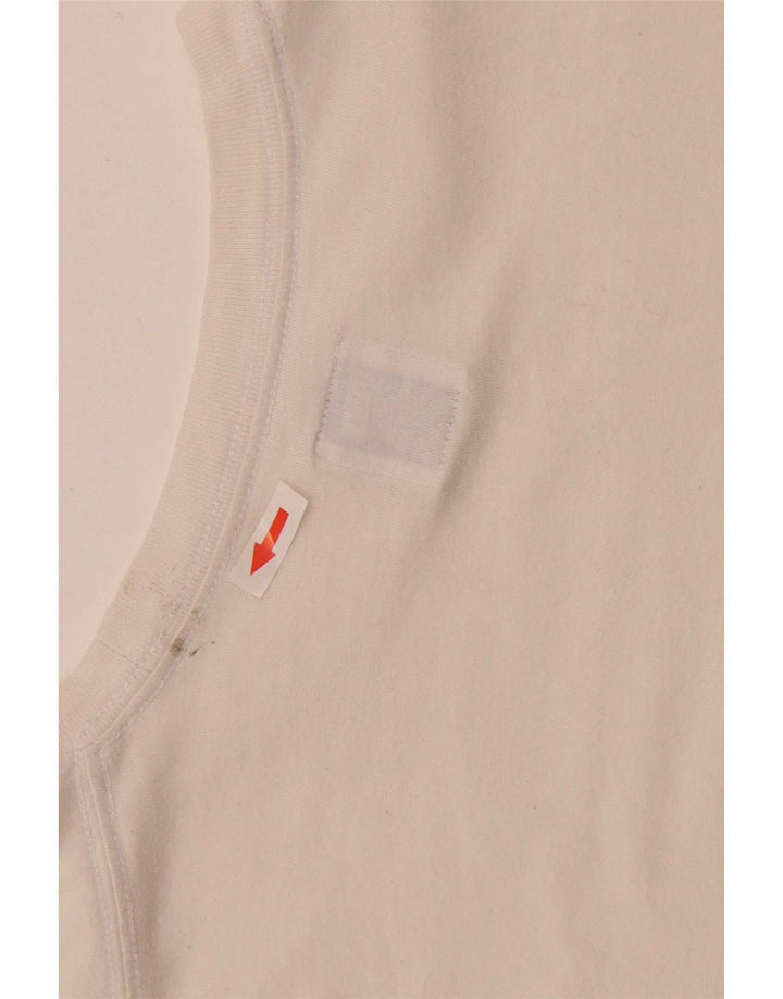 Vans Mens Regular Graphic T-Shirt Top Medium White Cotton