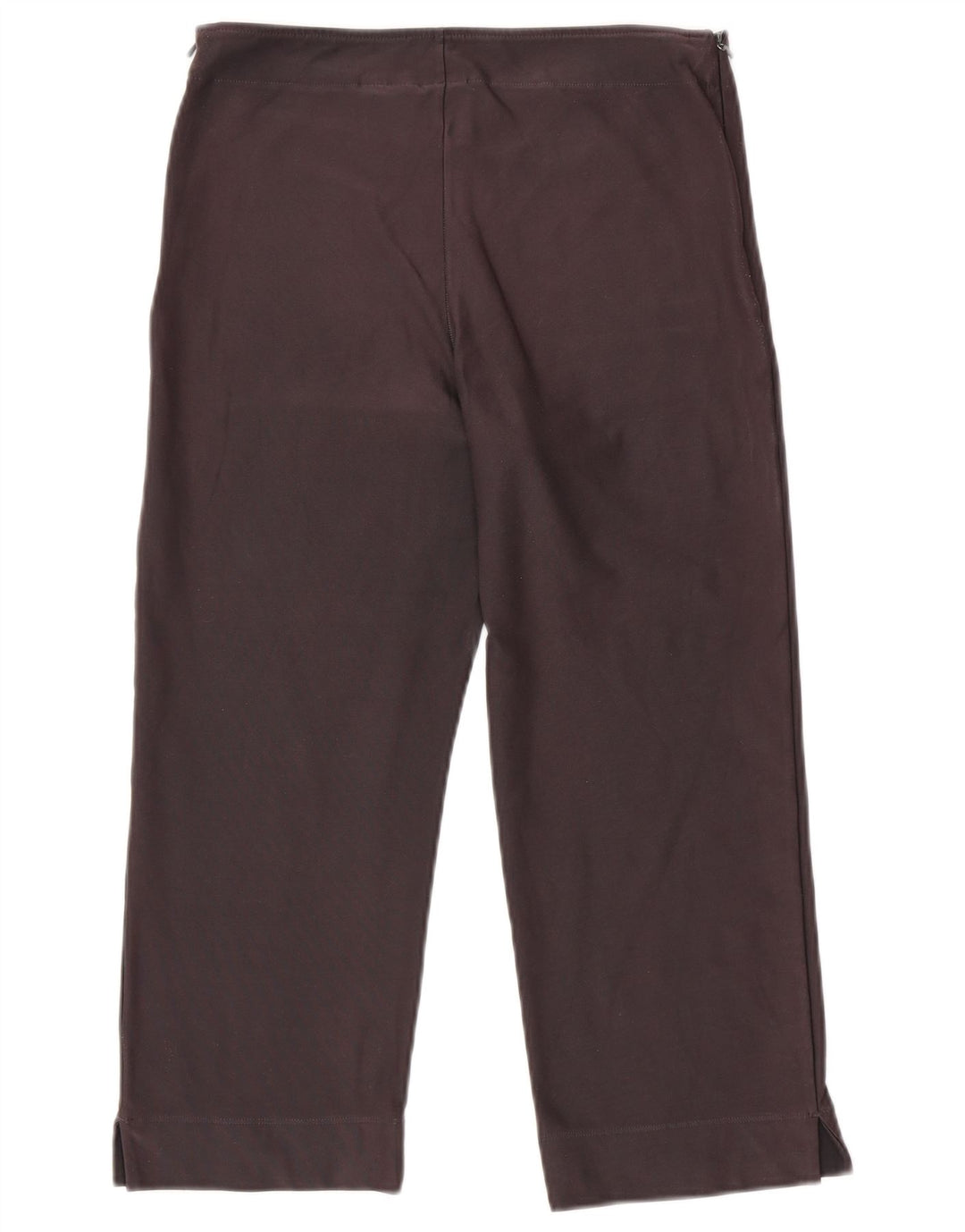 NIKE Womens Dri Fit Capri Tracksuit Trousers UK 12/14 Large  Grey Cotton