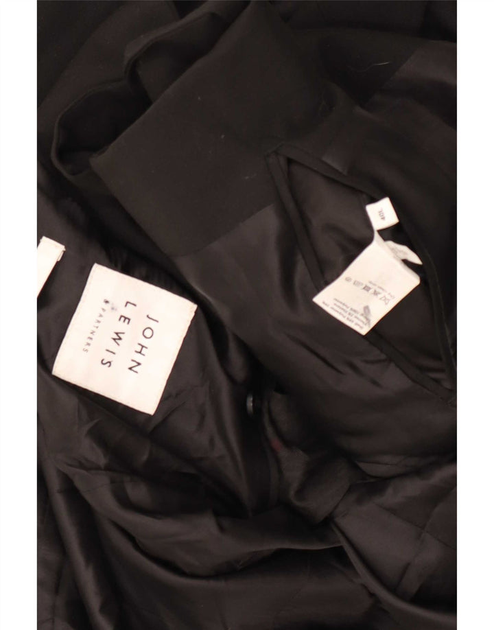John Lewis Mens 2 Button Blazer Jacket UK 40 Large Black Polyester