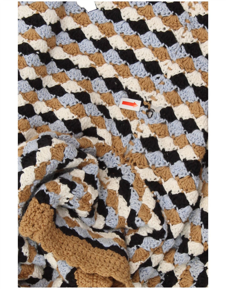 ZARA Womens Crop Boat Neck Jumper Sweater UK 14 Large Multicoloured