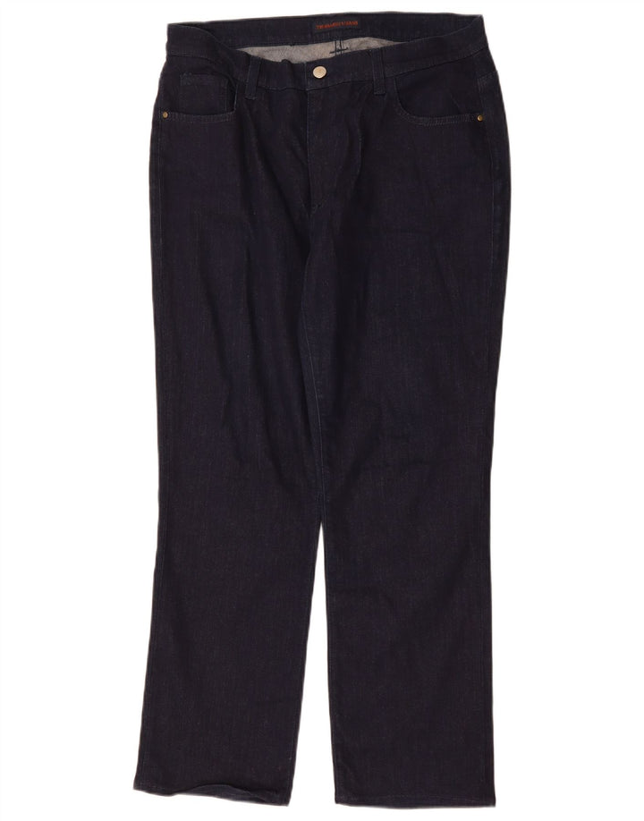 Trussardi Womens Straight Jeans IT 48 XL W34 L28 Navy Blue Polyester