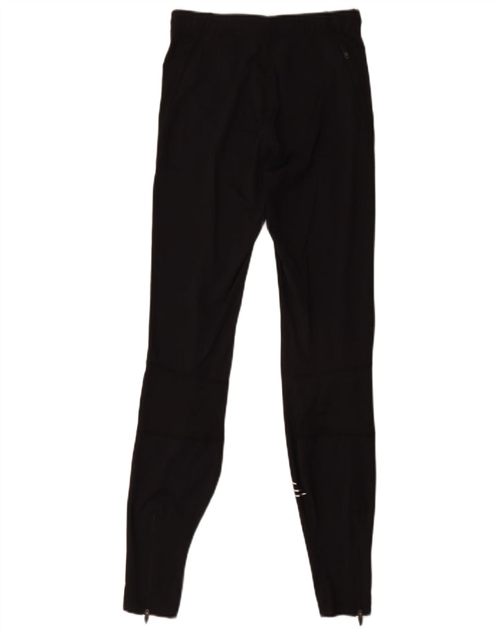 Asics Womens Leggings UK 8 Small  Black Geometric Polyamide