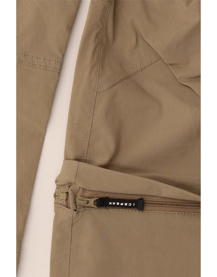 Icepeak Womens Hiking Cargo Trousers EU 40 Medium W30 L32 Khaki Polyester