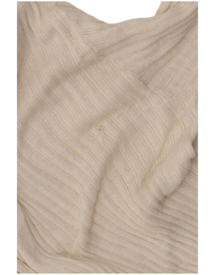 Zara Girls Longline Cardigan Sweater 13-14 Years Beige Polyester