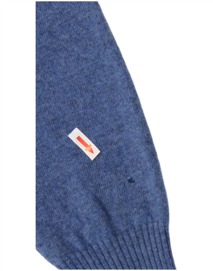 Zara Mens Crew Neck Jumper Sweater Large Blue