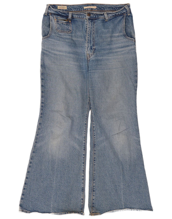Levi's Womens Ribcage Bell Flared Jeans W31 L30 Blue Cotton