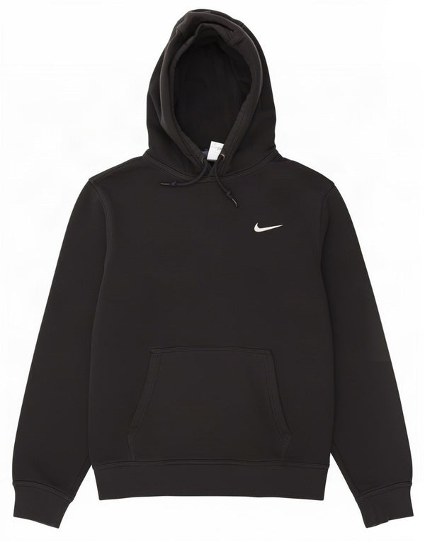 Nike Mens Hoodie Jumper Medium Black Cotton