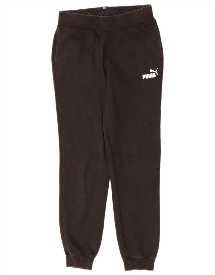 PUMA Boys Tracksuit Trousers Joggers 13-14 Years  Black Cotton