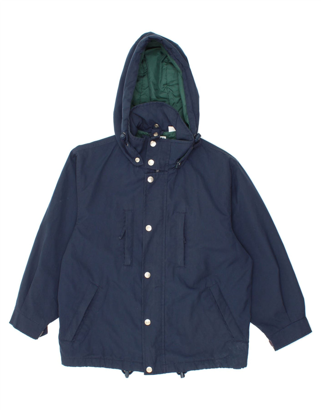 FILA Boys Oversized Hooded Windbreaker Jacket 9-10 Years Navy Blue Vintage Fila and Second-Hand Fila from Messina Hembry 