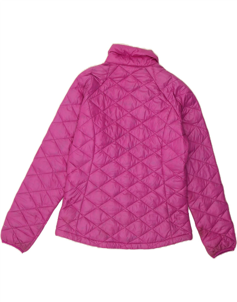COLUMBIA Womens Oversized Padded Jacket UK 10 Small Pink Nylon Vintage Columbia and Second-Hand Columbia from Messina Hembry 