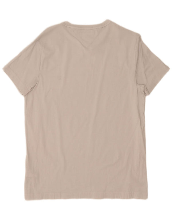 Tommy Hilfiger Mens Extra Slim T-Shirt Top Large White Cotton