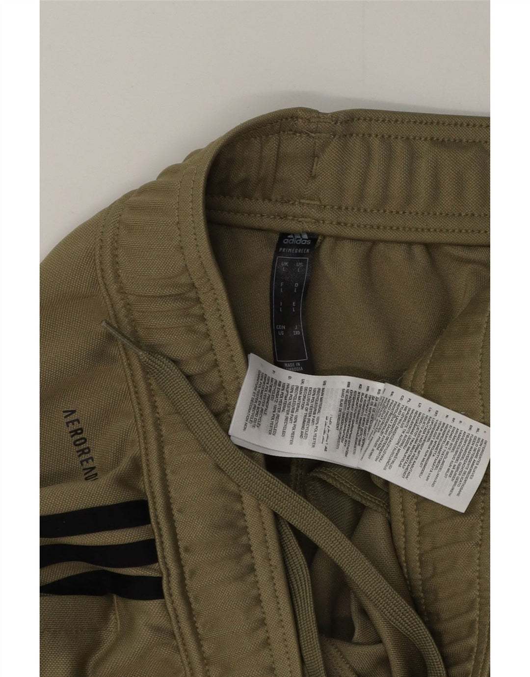 ADIDAS Mens Aeroready Tracksuit Trousers Large  Khaki Polyester
