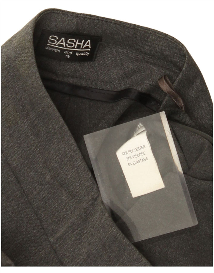 SASHA Womens Bootcut Casual Trousers US 12 Large W32 L32 Grey Polyester