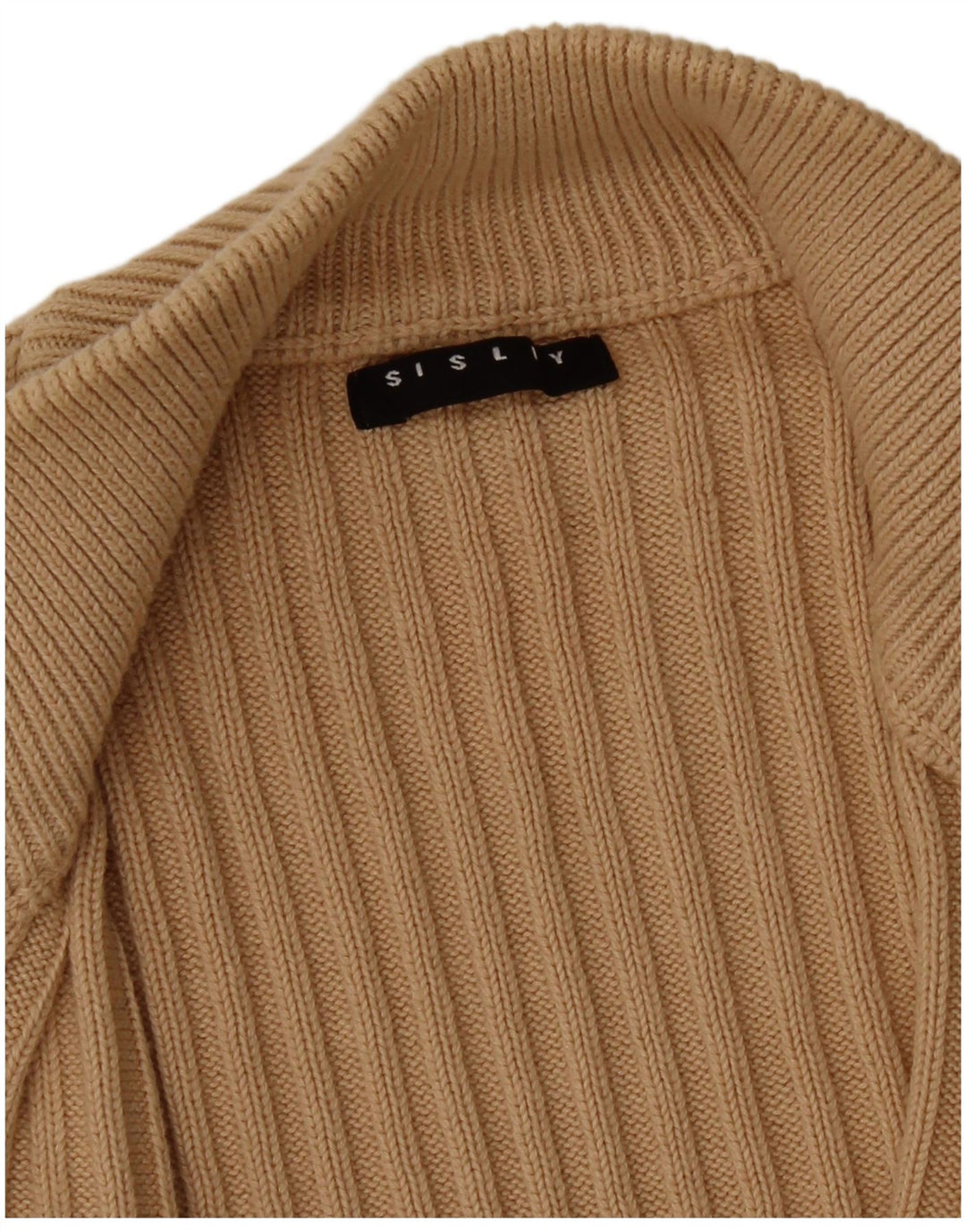 Sisley Mens Cardigan Sweater Medium Beige