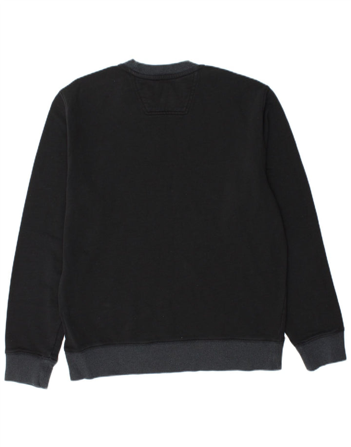 CALVIN KLEIN JEANS Mens Sweatshirt Jumper Medium Black Cotton