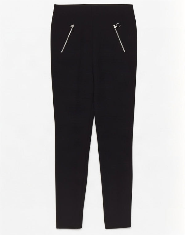 Marks & Spencer Womens Skinny Casual Trousers UK 10 Small W28 L28 Black