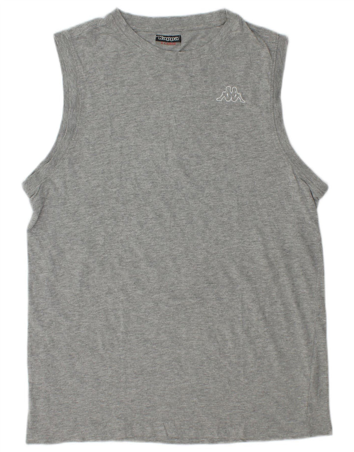 Kappa Mens Vest Top XL Grey Flecked Cotton