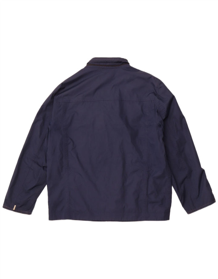 TIMBERLAND Mens Rain Jacket UK 40 Large Blue Polyester