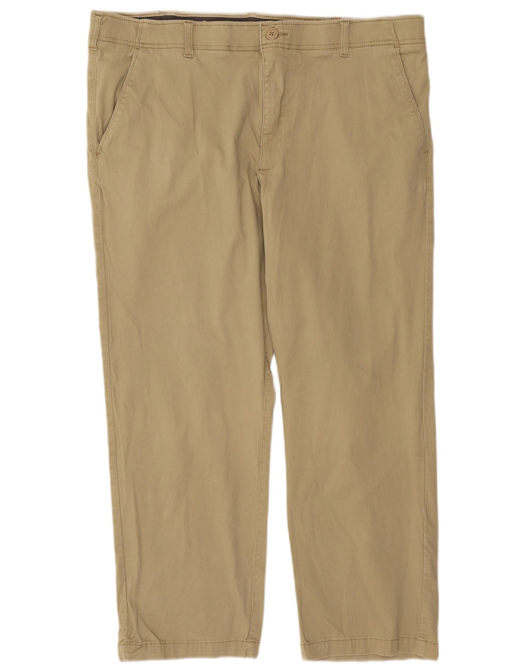 LEE Mens X-treme Comfort Straight Chino Trousers W40 L29 Beige Cotton