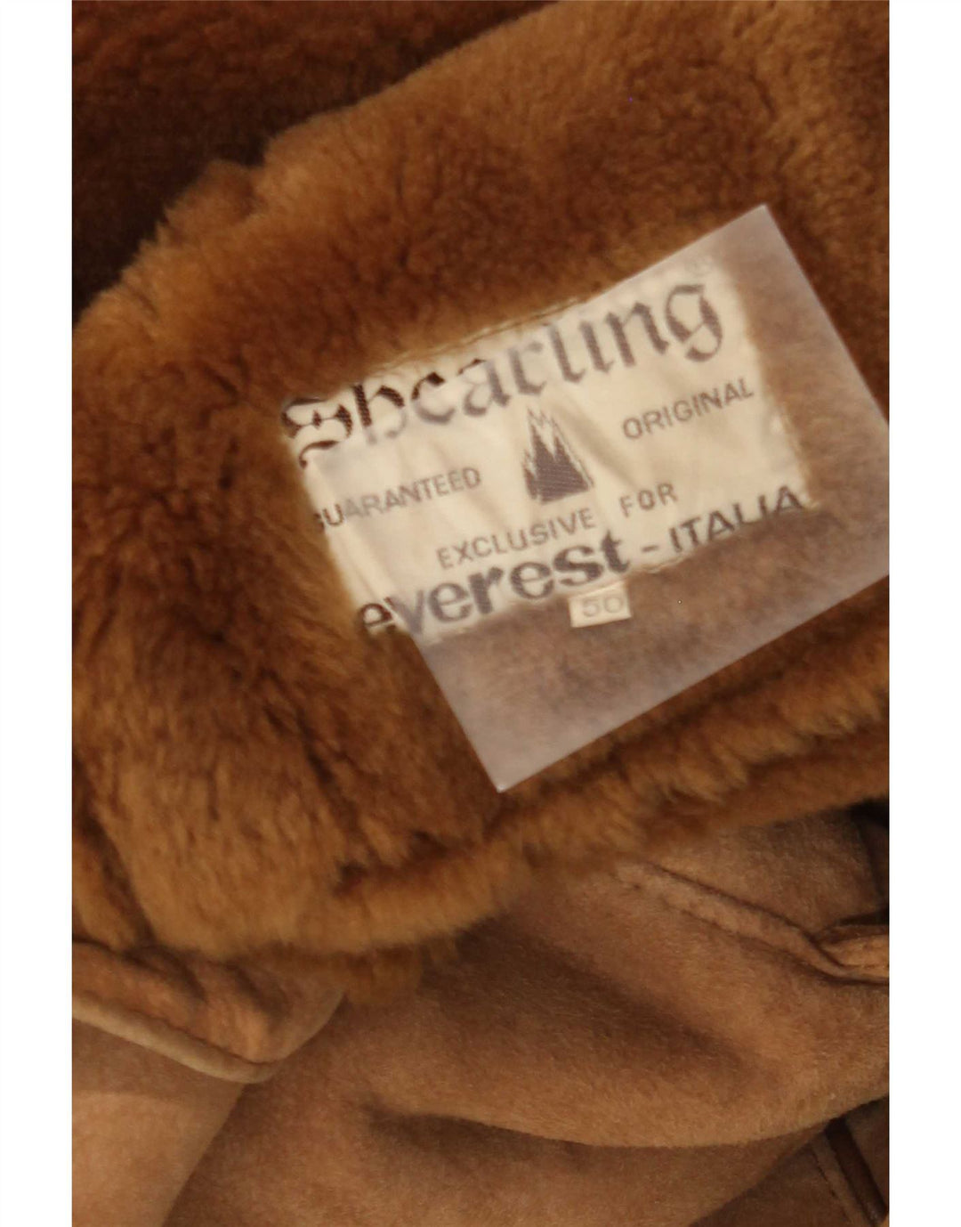 Everest Womens Shearling Coat IT 50 XL Beige
