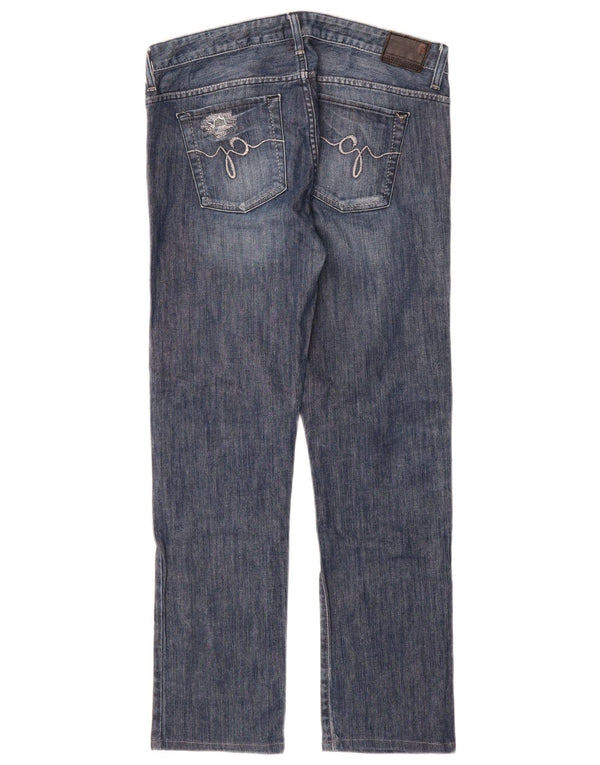 Guess Womens Slim Jeans W30 L30 Blue Cotton