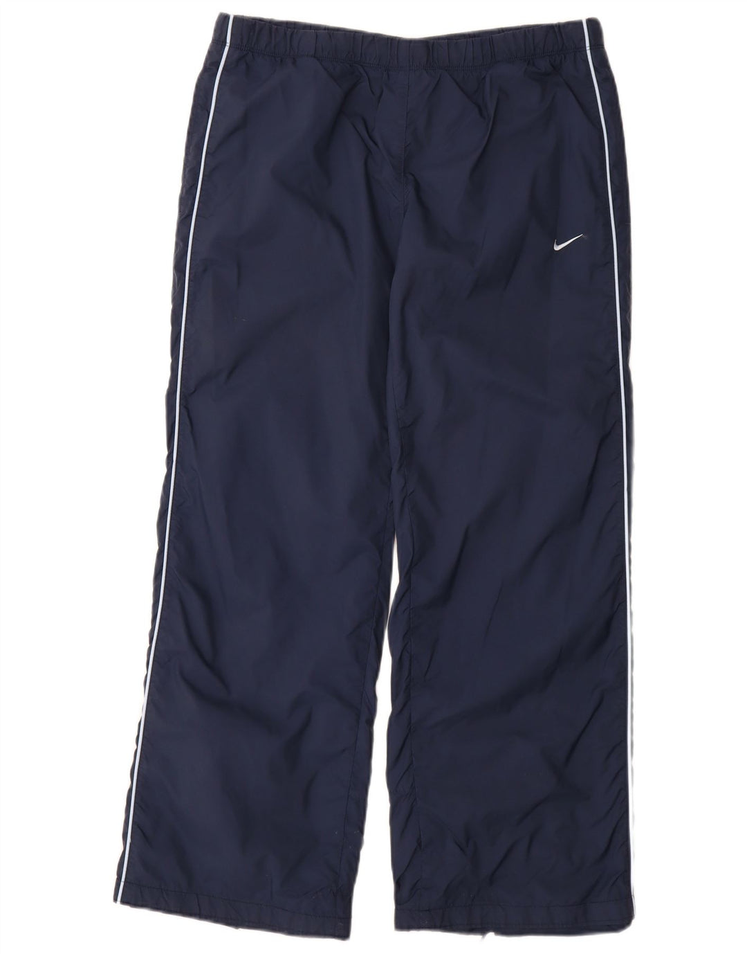 NIKE Womens Tracksuit Trousers UK 10/12 Medium  Navy Blue Nylon