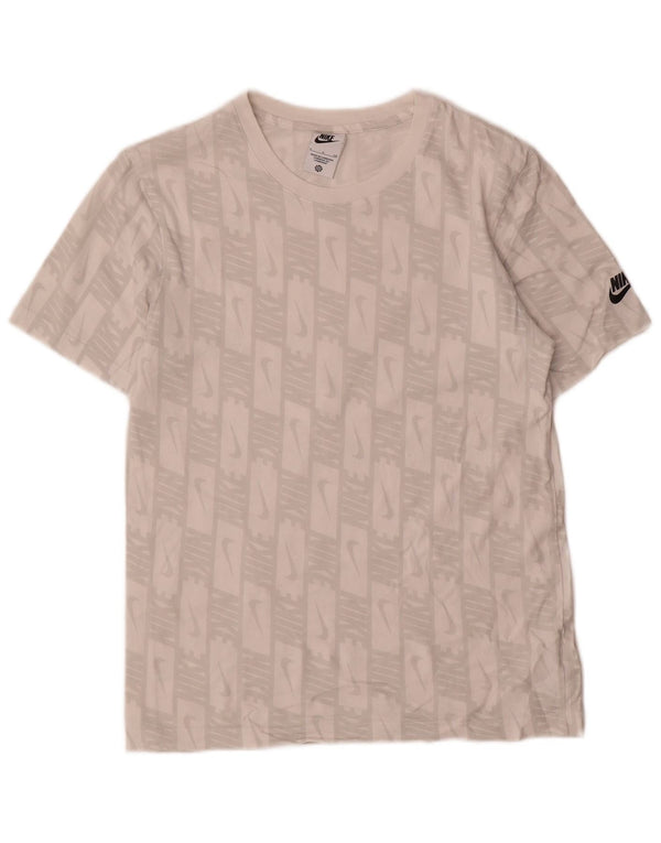 Nike Mens Graphic T-Shirt Top Small White Cotton