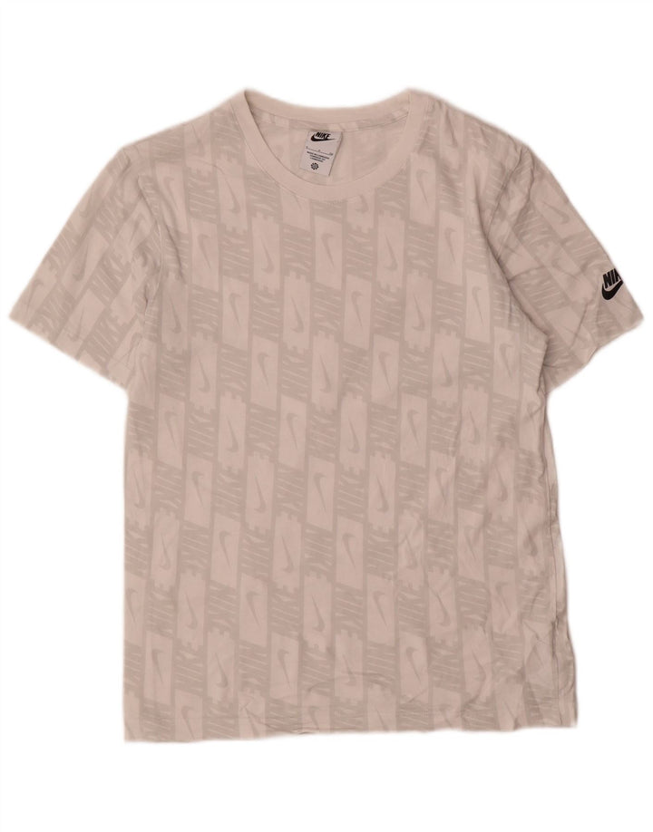 Nike Mens Graphic T-Shirt Top Small White Cotton