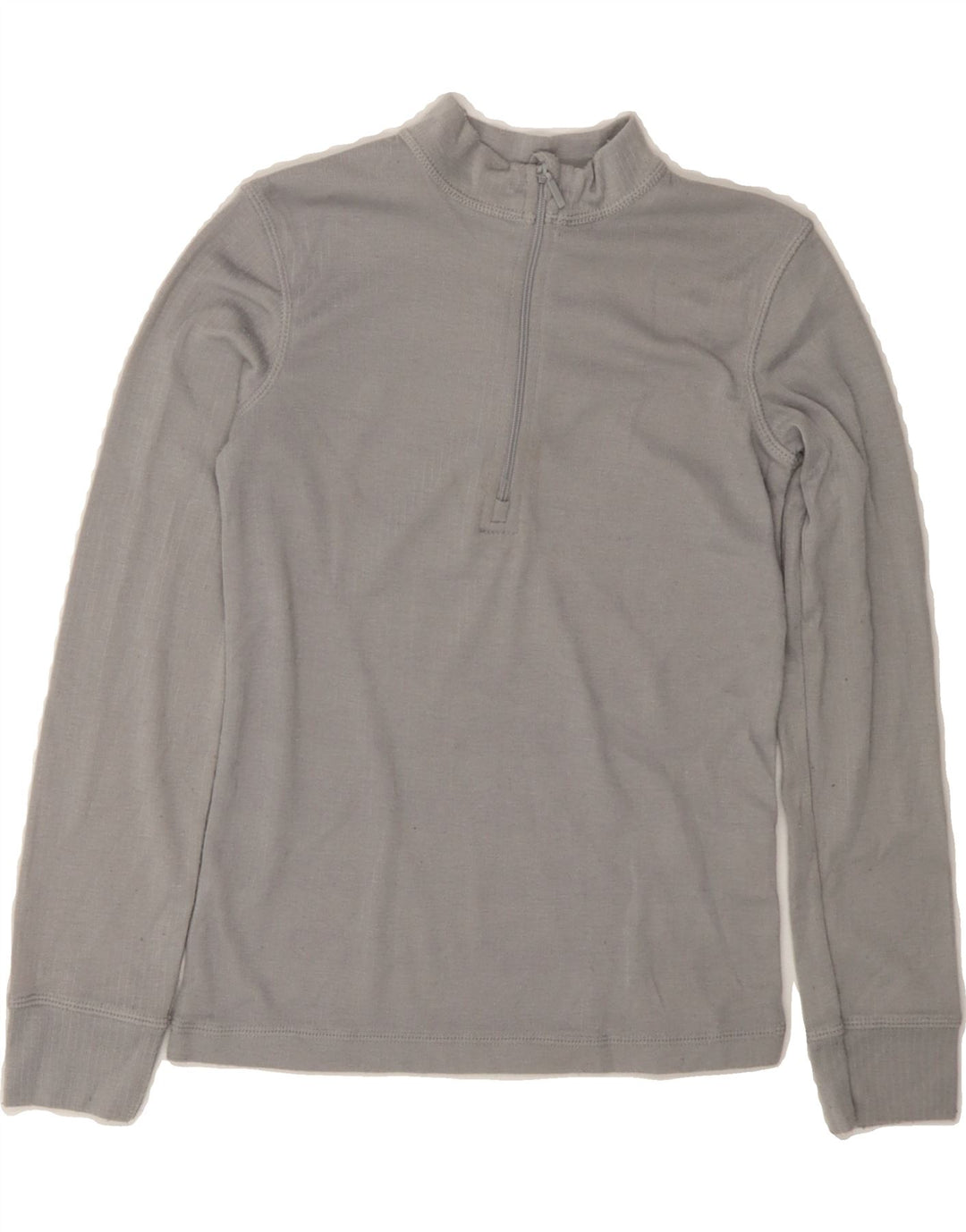 MOUNTAIN WAREHOUSE Boys Zip Neck Pullover Tracksuit Top 7-8 Years Grey Vintage Mountain Warehouse and Second-Hand Mountain Warehouse from Messina Hembry 