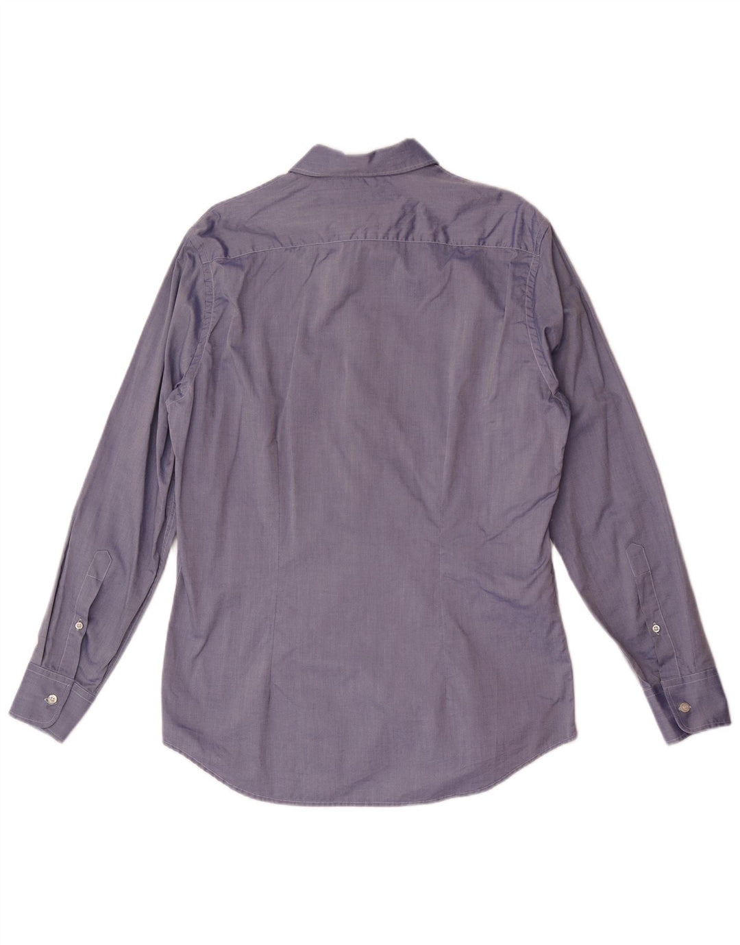 Fred Perry Mens Slim Fit Shirt Large Blue Cotton